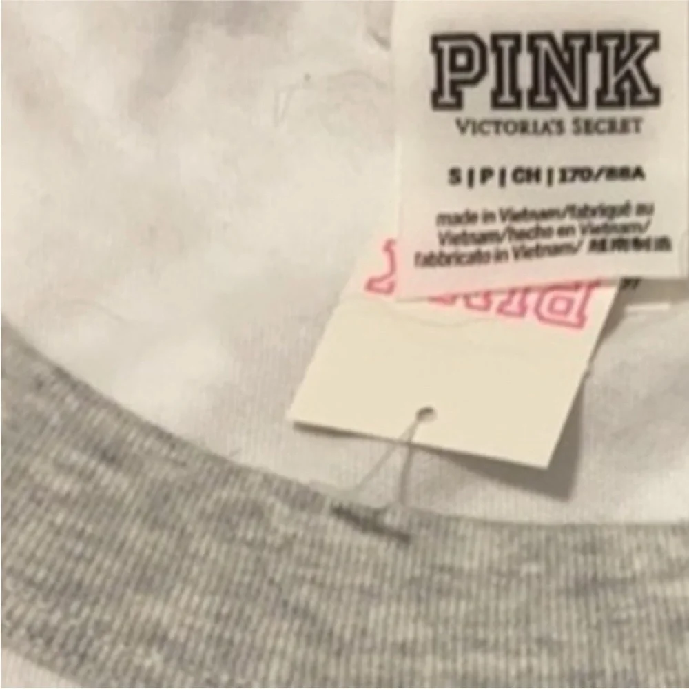 VS Pink White , Gray , Blue Ringer Logo Tee - Picture 5 of 5